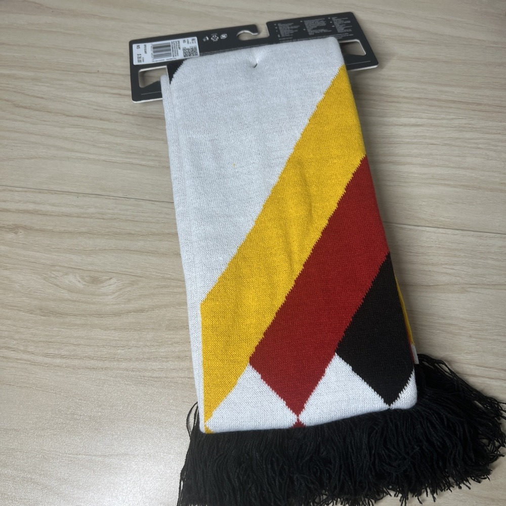World Cup Germany DFB Adidas Soccer Fan Scarf Black Red Gold New With Tags $35 - Picture 4 of 5